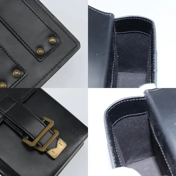 LOUIS VUITTON Pister Shoulder Bag Leather Black M92222 LV Auth bs31308 - Picture 14 of 14